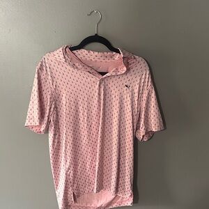 Vineyard Vines Pink Patterned Polo Shirt